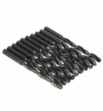 10pcs HSS Straight Shank Worm Spiral Twist Drill Bits