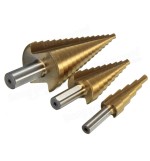 3pcs HSS Step Drill/Pagoda Drill/Ladder Drill Round Shank 4-12/4-20/4-32