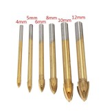 1pcs 4-12mm Alloy Cross Tip Glass Drill Tile Cermic Drill Triangle Drill