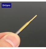 Drillpro DB-M5 10pcs 1.5mm-3.175mm Carbide End Mill Engraving Bits For CNC Rotary Burrs