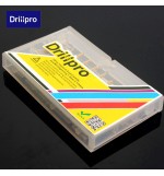 Drillpro DB-M5 10pcs 1.5mm-3.175mm Carbide End Mill Engraving Bits For CNC Rotary Burrs