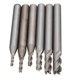 6mm 4 Flute HSS End Milling Cutter Milling Machine Straight Shank Engraving Tool