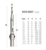 100L to 140L High-Speed Stainless Steel Twist Step Drill Bits  Saw Master System