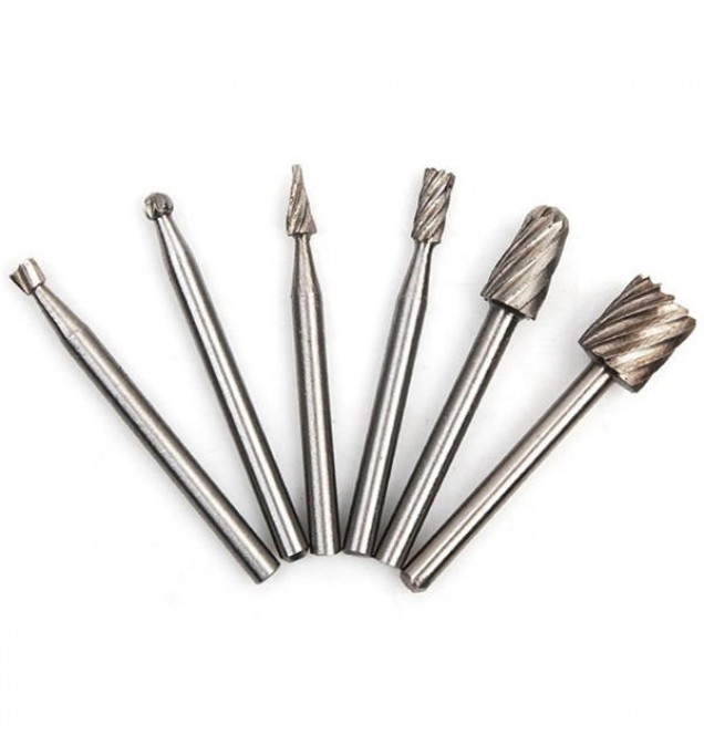 12pcs 1/8 Inch Shank HSS Router Bit Rotary Burr File Set Milling Drill Cutter