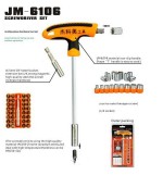 JAKEMY JM-6106 Multi-function 43  in 1 T- handle Set Home Repair Aftermarket Tools