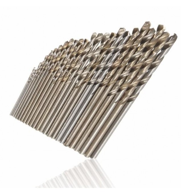 10pcs HSS Straight Shank Twist Drill Bit Set 0.4mm-2.7mm High Speed Steel Drill Bits