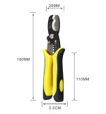 BOSI Steel 7 Inch AWG 1.6-3.2 Wire Stripper Cable Cutter Combined Plier