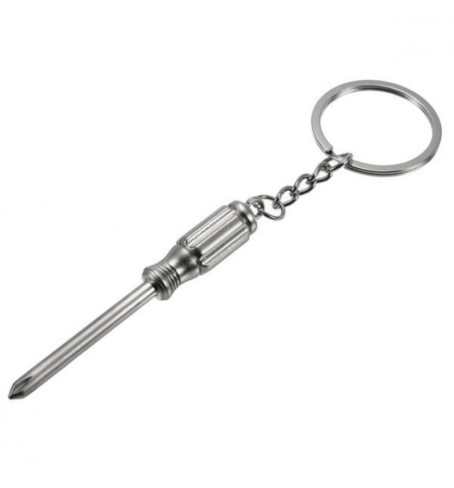 Creative Mini Tool Model Phillips Screwdriver Key Chain Ring