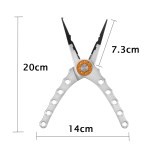 Aluminum Alloy Multifunctional Pliers Fishing Scissors Line Cutter