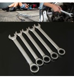 5Pcs 72 Teeth Double-use Fixed Head Plum Ratcheting Wrench Spanner Tools 20-24mm