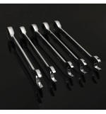 5Pcs 72 Teeth Double-use Fixed Head Plum Ratcheting Wrench Spanner Tools 20-24mm