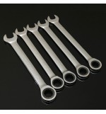 5Pcs 72 Teeth Double-use Fixed Head Plum Ratcheting Wrench Spanner Tools 20-24mm