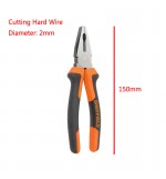 SHEFFIELD S045001 6 Inch Multifunctional Wire Cutting Plier Flat Nose Pliers Electrician Hand Tools