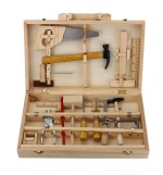 Kid Wooden Storage Toy Tool Set ToolBox DIY Educational Bench Learning Role Play