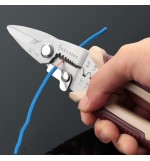 LIJIAN 3 in 1 Cable Crimping Wire Stripper Crimping Tool Plier Electric Scissor Cutter Electrician