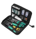 9pcs Cat5 RJ45 RJ11 RJ12 LAN Network Tool Kit Crimper Stripper Network Cable Tester Crimping Kit