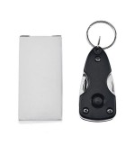 LED 4 in 1 Tools Gift Multi-Functional Four-open Key Pendant EDC Outdoor Gadget Keychain