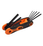 KSEIBI CR-V Folding Screwdriver Set Metric Hexagon Screwdriver Wrench Bicycle Repair Tool