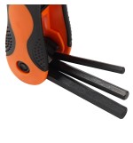 KSEIBI CR-V Folding Screwdriver Set Metric Hexagon Screwdriver Wrench Bicycle Repair Tool